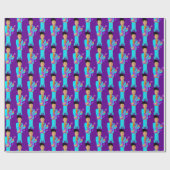 Purple Pixie – Funk Legend Pattern Wrapping Paper ラッピングペーパー (フラット)