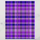 Purple Plaid Bulk Scrapbook Paper Pages チラシ (正面)