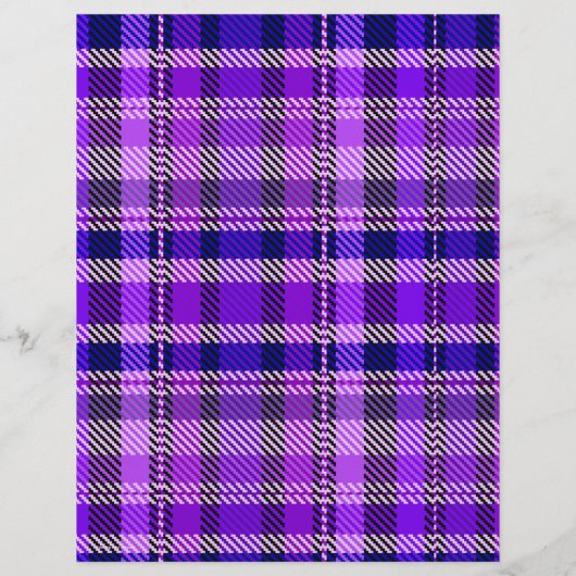Purple Plaid Bulk Scrapbook Paper Pages チラシ (裏面)