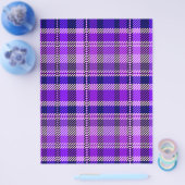 Purple Plaid Bulk Scrapbook Paper Pages チラシ (シングル)