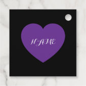 Purple Plaid Halloween Witch Hat フェイバータグ (裏面)