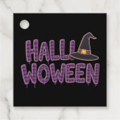 Purple Plaid Halloween Witch Hat フェイバータグ (正面)