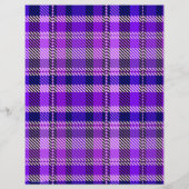 Purple Plaid Scrapbook Paper 2-Sided Page (裏面)