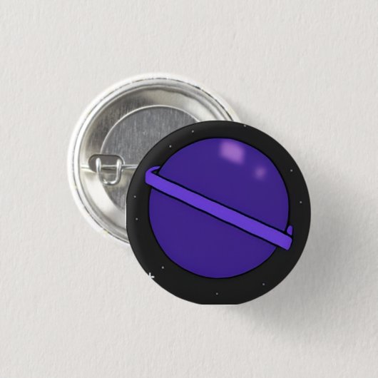 Purple Planet Badge 缶バッジ (正面&裏面)