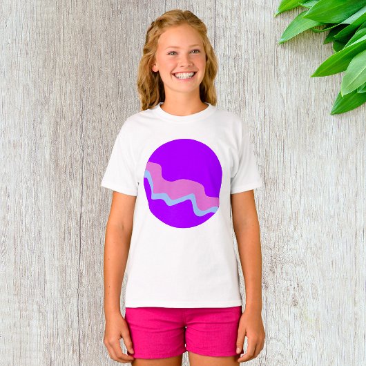 Purple Planet Girls T-Shirt Tシャツ