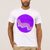 Purple Planet Mens T-Shirt Tシャツ (正面)