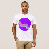 Purple Planet Mens T-Shirt Tシャツ (正面フル)