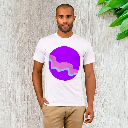 Purple Planet Mens T-Shirt Tシャツ