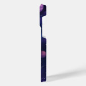 Purple Planet & Stars Phone Case – Cosmic Space iPhoneケース (左側面)