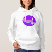 Purple Planet Womens Hoodie パーカ (正面)