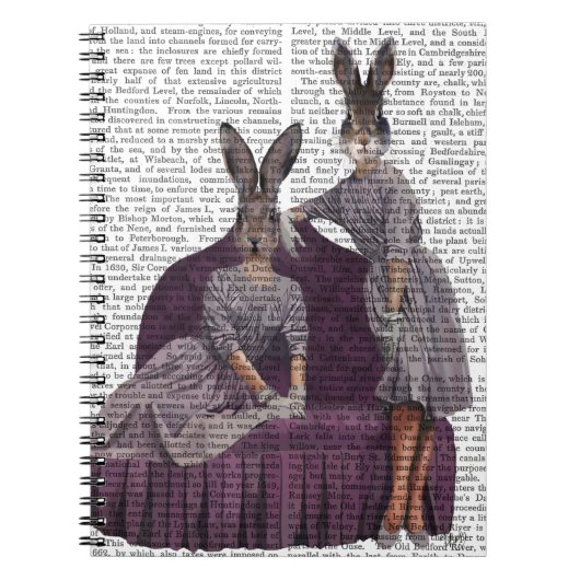 Purple.pngのウサギ ノートブック (正面)