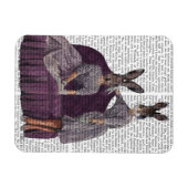 Purple.pngのウサギ マグネット (横)