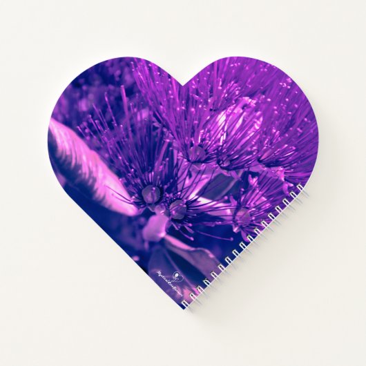 Purple Pohutukawa Heart ノートブック (裏面)