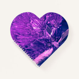 Purple Pohutukawa Heart ノートブック