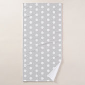 Purple Poka Dots バスタオル (バスタオル)