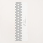 Purple Poka Dots ヨガマット (正面)