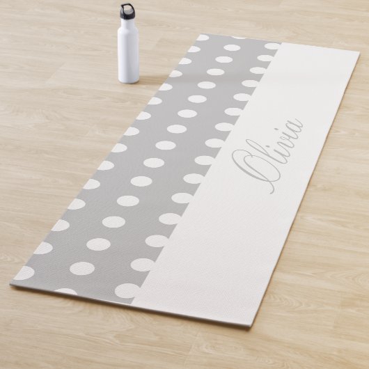 Purple Poka Dots ヨガマット (インサイチュ)