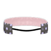 Purple Polka Dot Non-Slip Headband アスレチックヘッドバンド (裏面)