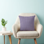 Purple Polka Dot Nursery Throw Pillow クッション (椅子)