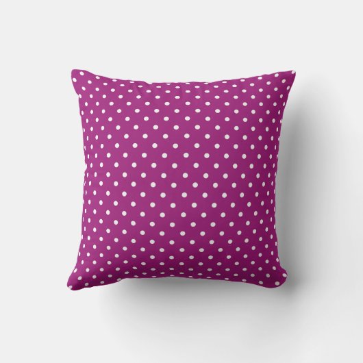 Purple Polka Dot Pattern クッション (裏面)