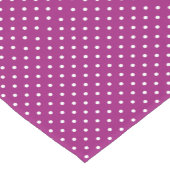 Purple Polka Dot Pattern ショートテーブルランナー (コーナー)