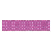 Purple Polka Dot Pattern ショートテーブルランナー (横)
