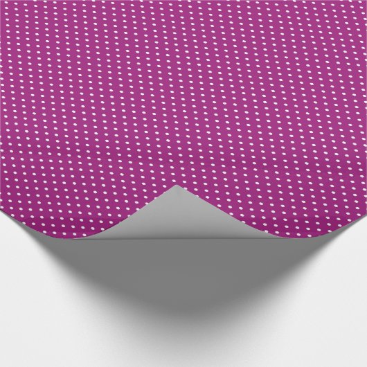 Purple Polka Dot Pattern ラッピングペーパー (角)