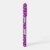 Purple Polka Dot Pattern Phone Case iPhone 16ケース (右側面)