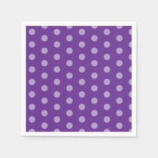 Purple Polka Dots  スタンダードカクテルナプキン
