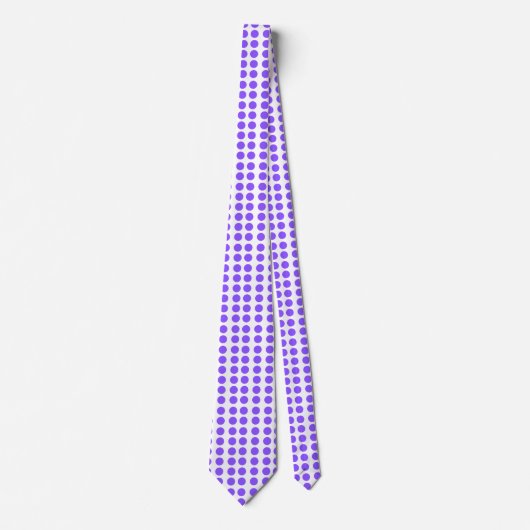 Purple Polka Dots Neck Tie ネクタイ (正面)