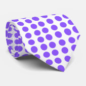 Purple Polka Dots Neck Tie ネクタイ (ロール)