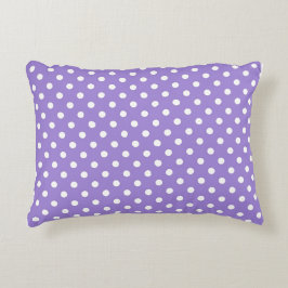 Purple Polkadot,Modern,Throw Pillow アクセントクッション