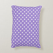 Purple Polkadot,Modern,Throw Pillow アクセントクッション (裏面(縦))