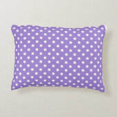 Purple Polkadot,Modern,Throw Pillow アクセントクッション (裏面)