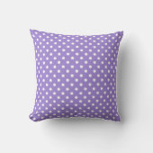 Purple Polkadot,Modern,Throw Pillow クッション (正面)