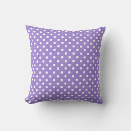 Purple Polkadot,Modern,Throw Pillow クッション
