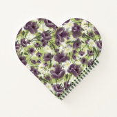 Purple Poppies "Mellow Garden" Notebook ノートブック (裏面)