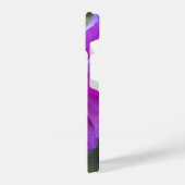 Purple poppy phone cover iPhoneケース (左側面)