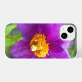 Purple poppy phone cover iPhoneケース (裏面横)