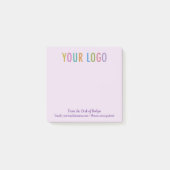Purple Post-It®ノートカスタムデスクのロゴ ポストイット (正面)