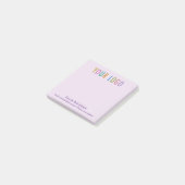 Purple Post-It®ノートカスタムデスクのロゴ ポストイット (アングル)