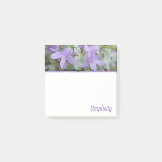 Purple Prairie Floral Post-It Notes ポストイット (正面)