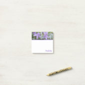 Purple Prairie Floral Post-It Notes ポストイット (デスク上)