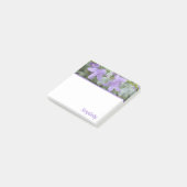 Purple Prairie Floral Post-It Notes ポストイット (アングル)
