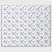 Purple Pumpkins Floral ラッピングペーパー (フラット)