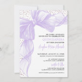 Purple Quinceanera 招待状 (正面)