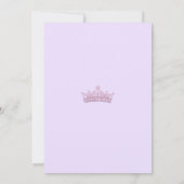 Purple Quinceanera 招待状 (裏面)