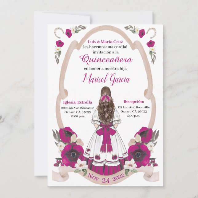 Purple  Quinceanera Charra, Rancho Charro Western (正面)