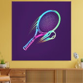 Purple Racket Canvas Wall Art キャンバスプリント (インサイチュ (リビング))