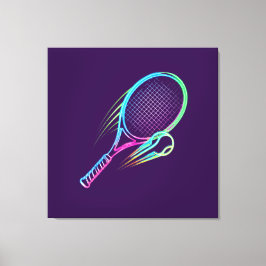 Purple Racket Canvas Wall Art キャンバスプリント